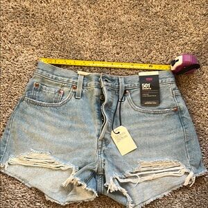 Levi's Women's Blue Denim Shorts